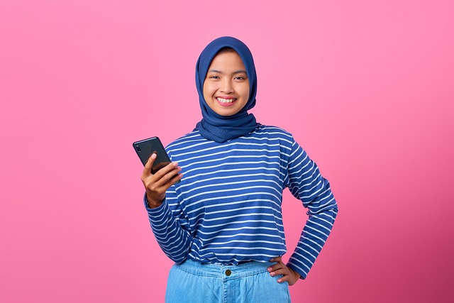 Girl with phone